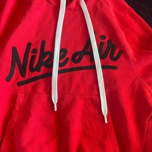 Red Nike air sweatshirt